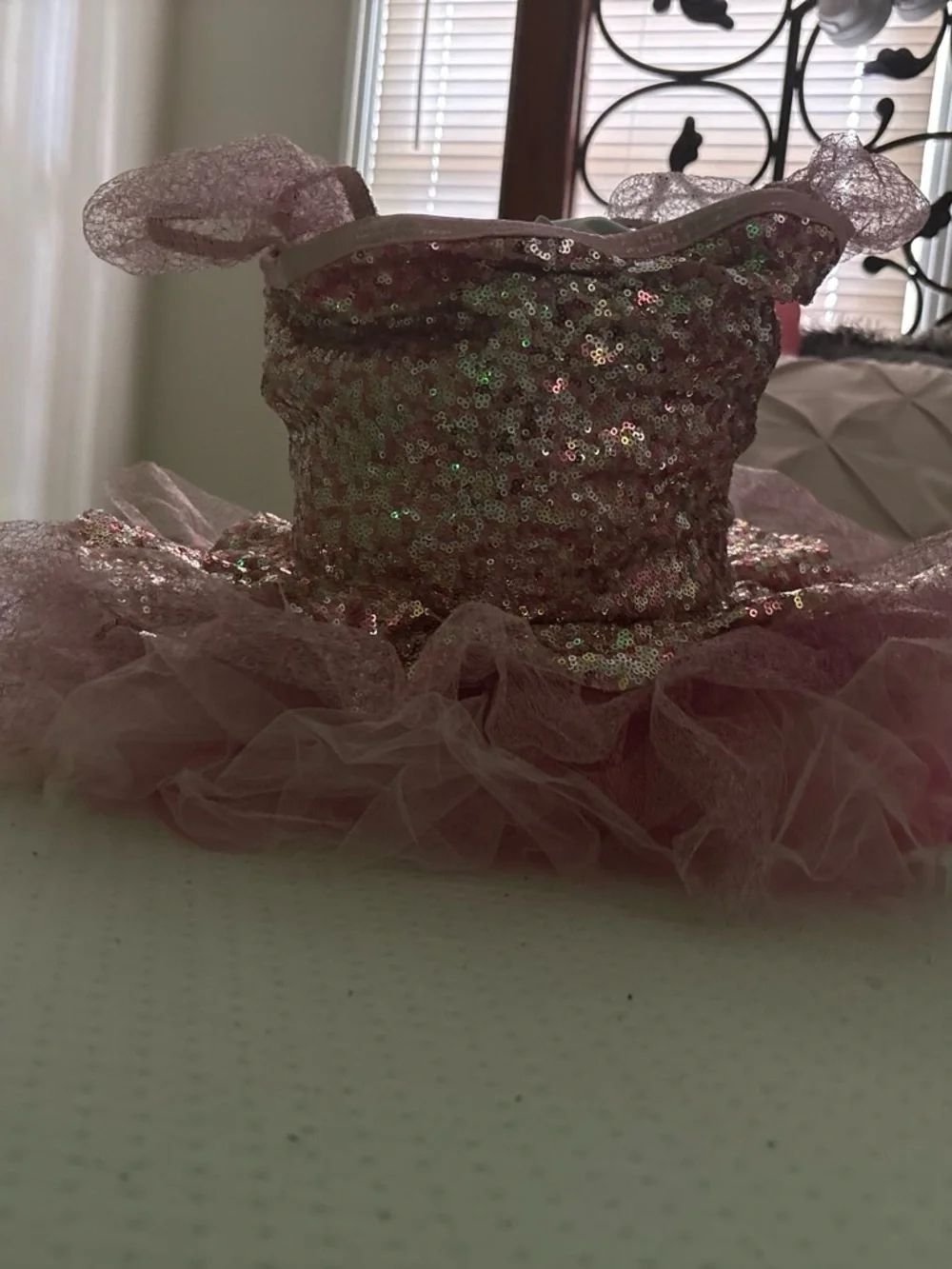 Pink Sequin Tutu Dress Kids Costume